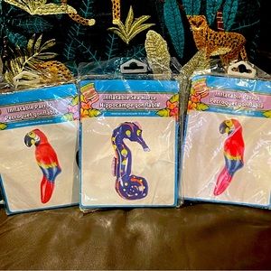 3~Inflatable Parrots & Sea Horse 22” (58 Cm)